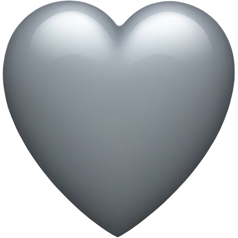 Un corazón gris con brillos  emoji