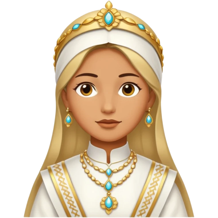 Diosa Tanit con vestimenta emoji