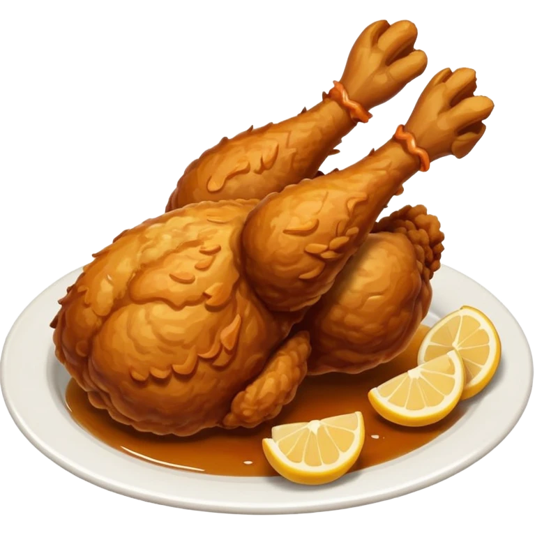 Fried chicken emoji