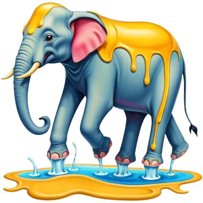 spam land surreal - surreal Salvador Dali – The Elephants emoji