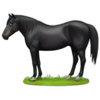 black horse emoji