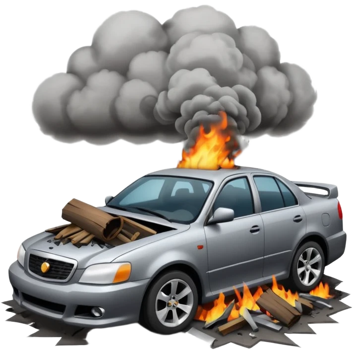 Car crash  emoji