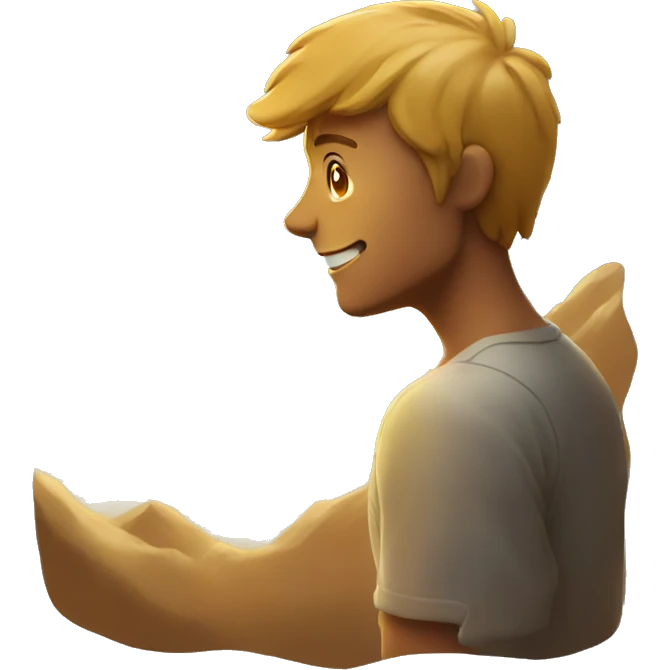  man looking at the sun emoji