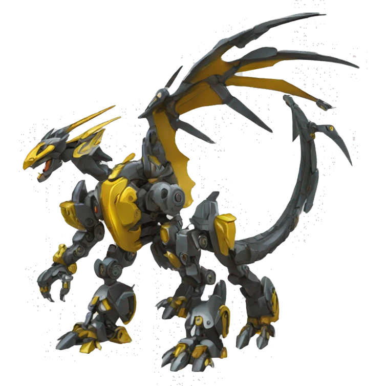 Mechanical Pokémon-dragon-Bionicle-Mecha full body emoji