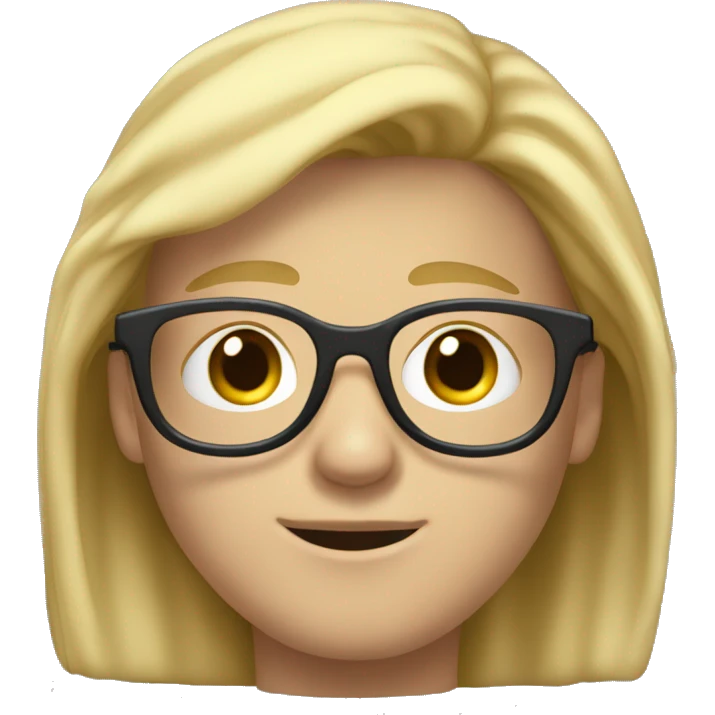 A youngh blond student with a hoody that wears transparent glasses. He has medium long blond hair and wide shoulders emoji