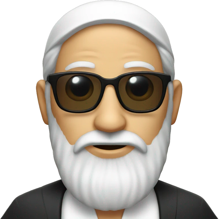 A Rabbi with sunglasses  emoji