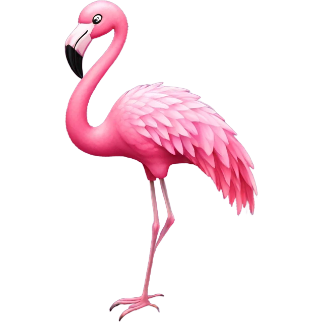 Sparkling flamingo emoji