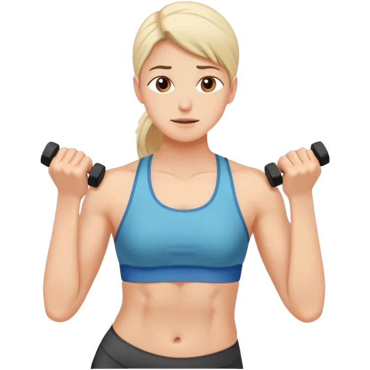 person exercising with good pain, optimal workout emoji