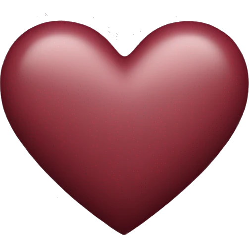 Maroon heart emoji