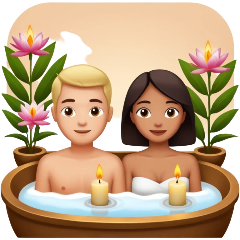 ubud massage bath couple emoji