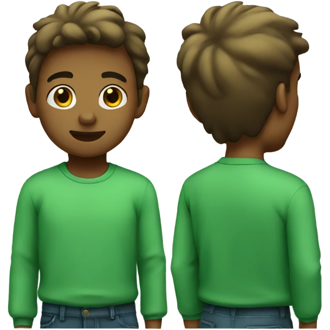 green shirted boy without text emoji