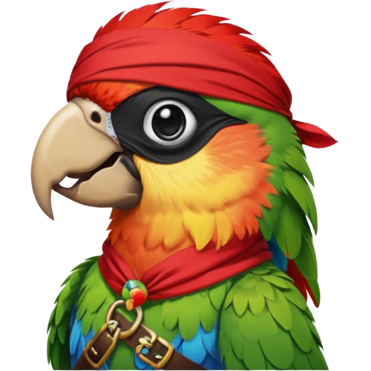 pirate and parrot emoji