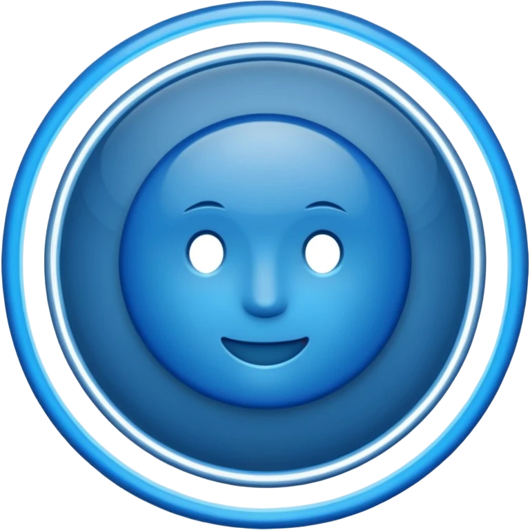 Un V vérification dans un cercle bleu emoji