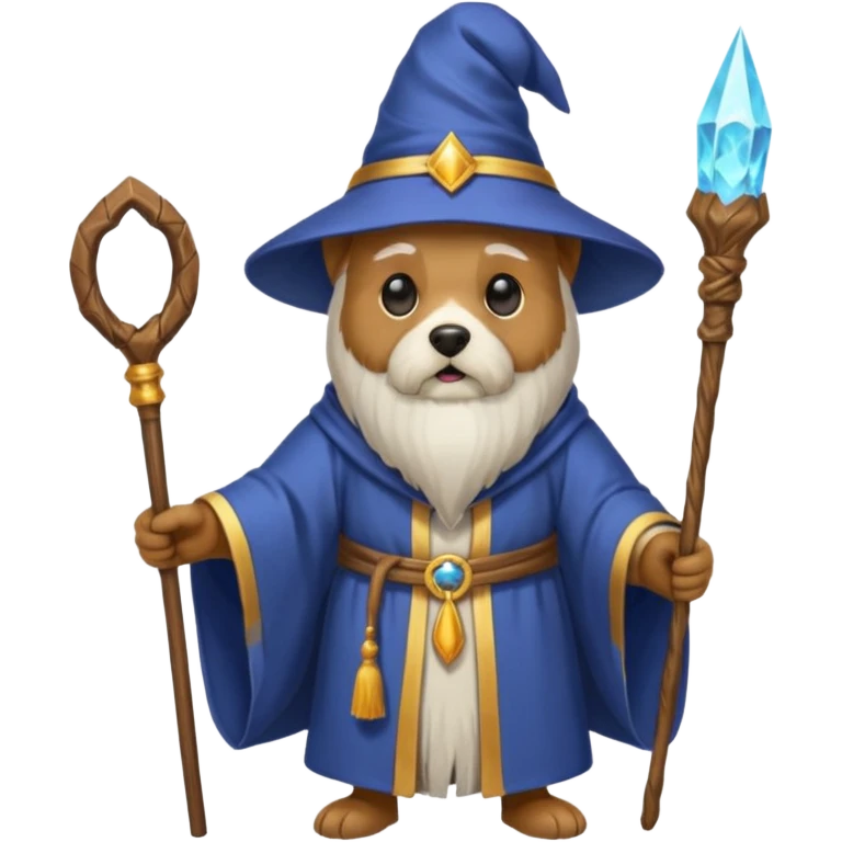 Dog wizard emoji
