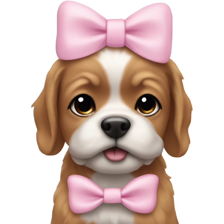 hank with a baby pink bow  emoji