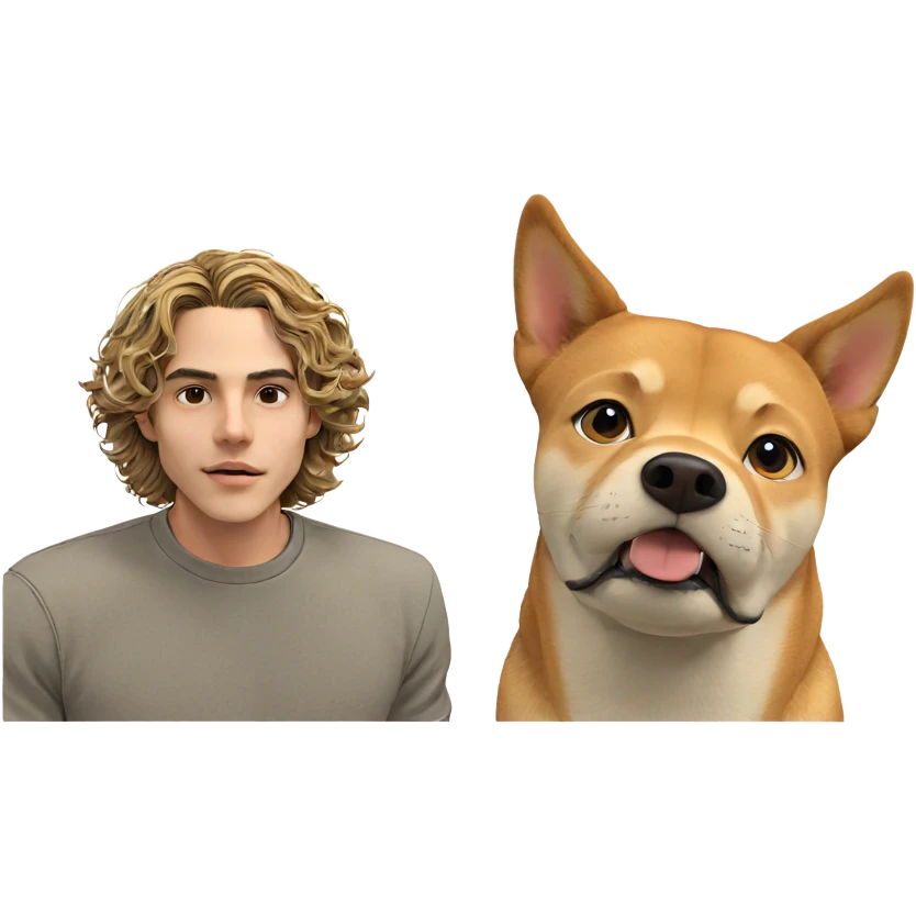boy with shiba inu emoji