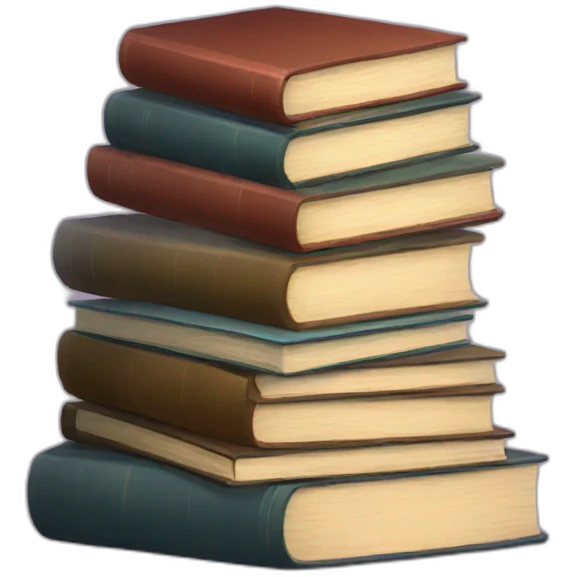 Stack of books emoji