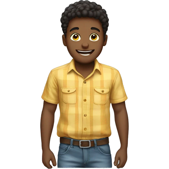 boy HAPPY WITH SHIRT  emoji