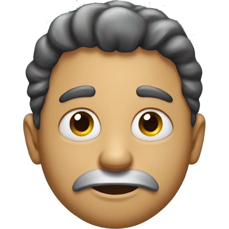 man with a weird face emoji