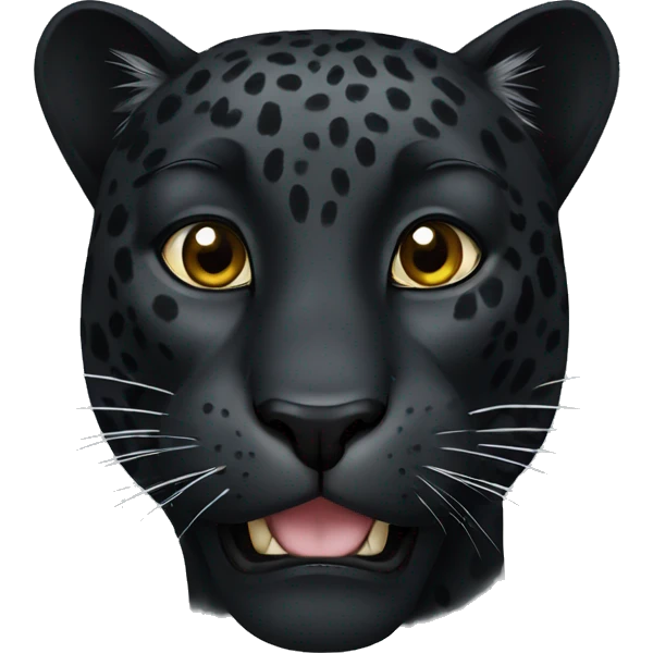 Black leopard emoji
