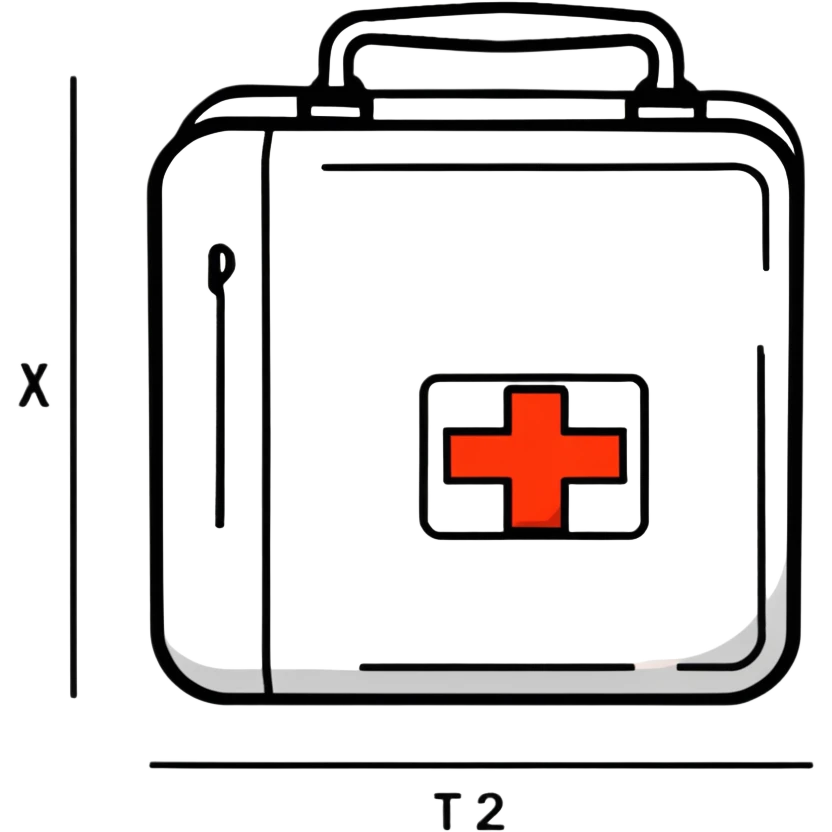 compact portable first aid kit case emoji