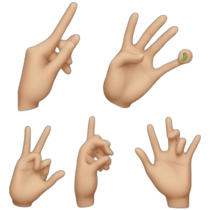Hand gestures emoji