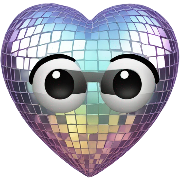 Disco ball heart  emoji