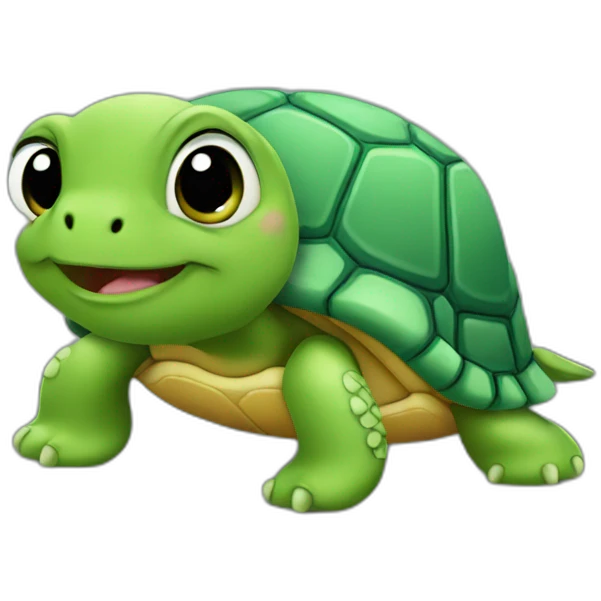Kute turtle emoji