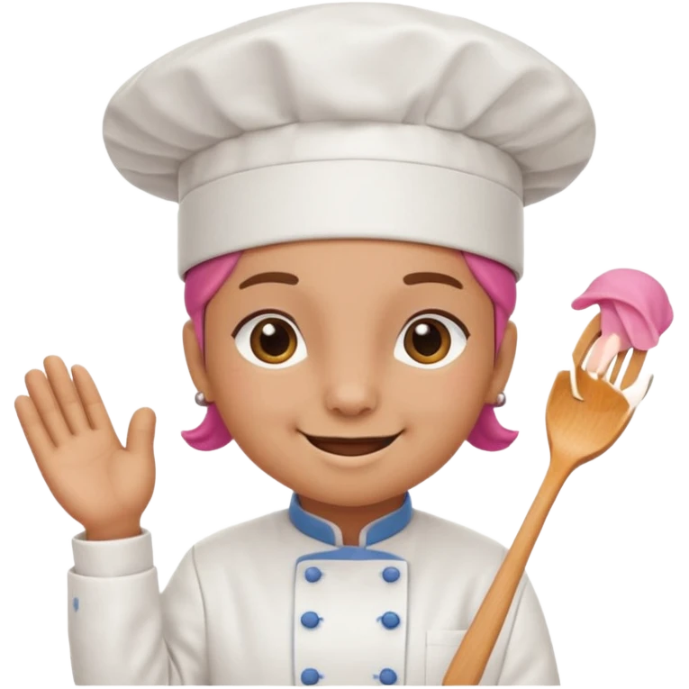 pink chef animal emoji