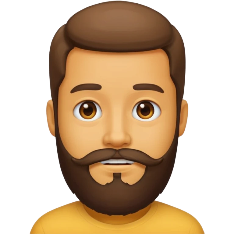 a person with a beard, emoji style emoji