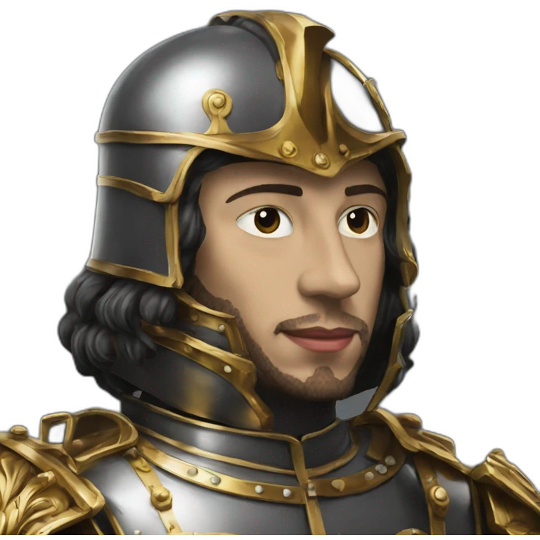 Louis XIII in armor  emoji