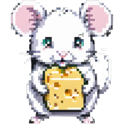 mouse with cheese emoji