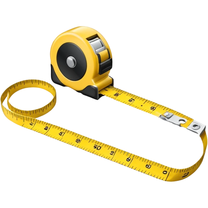  rolled out measure tape emoji