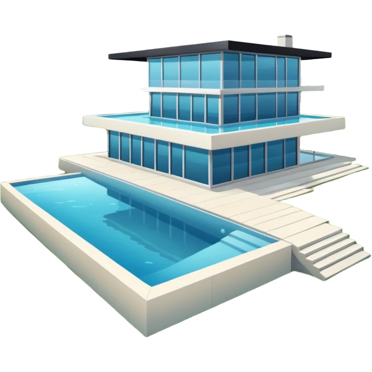 modern house on the hill, with a pool ON THE HILL WITH VIEW OF THE CITY emoji