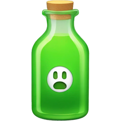 Uranium Liquid in a bottle emoji