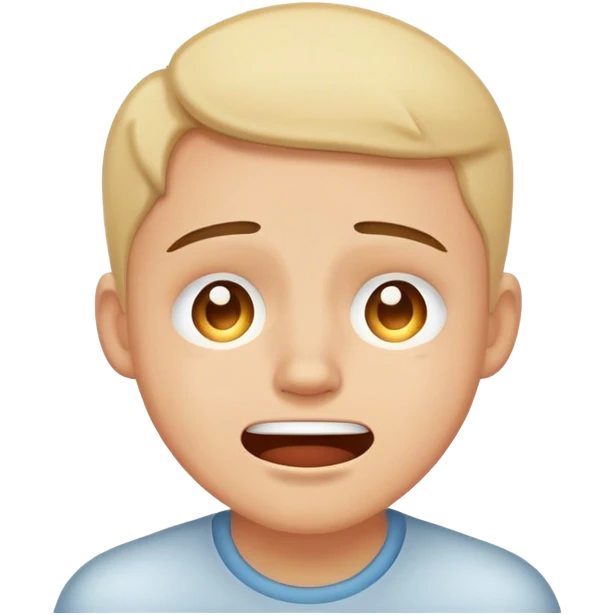 person smiling scared and crying  emoji