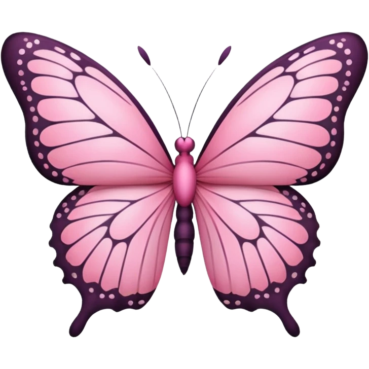 Pink butterfly  emoji