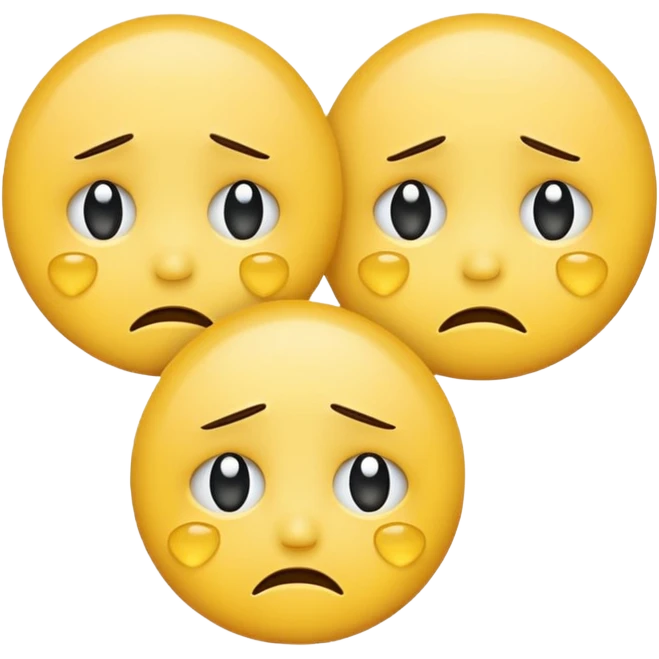 🥺+🥲+🥺  je veux pas d'apparence humain  emoji