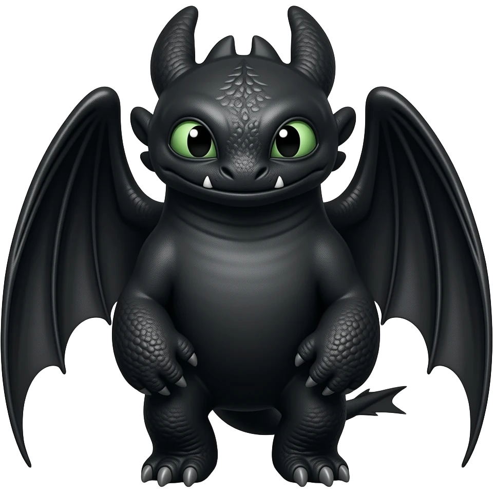can you make ma an emoji of toothless in how to train your dragon emoji