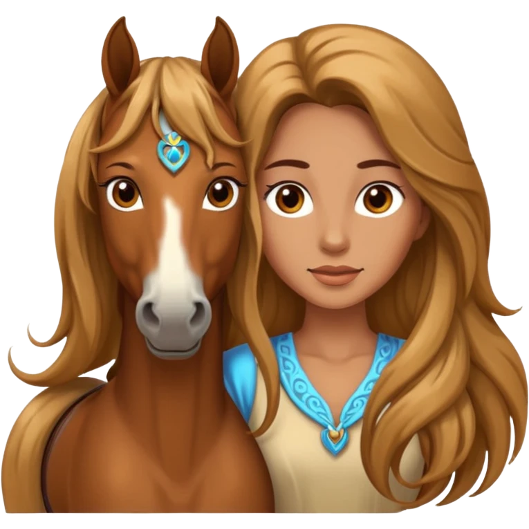 Woman with horse body emoji