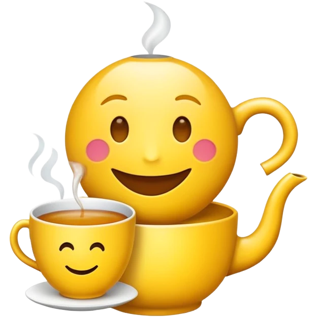 Emoji sipping tea  emoji