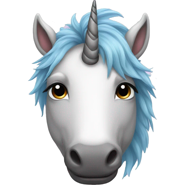Hairy unicorn  emoji