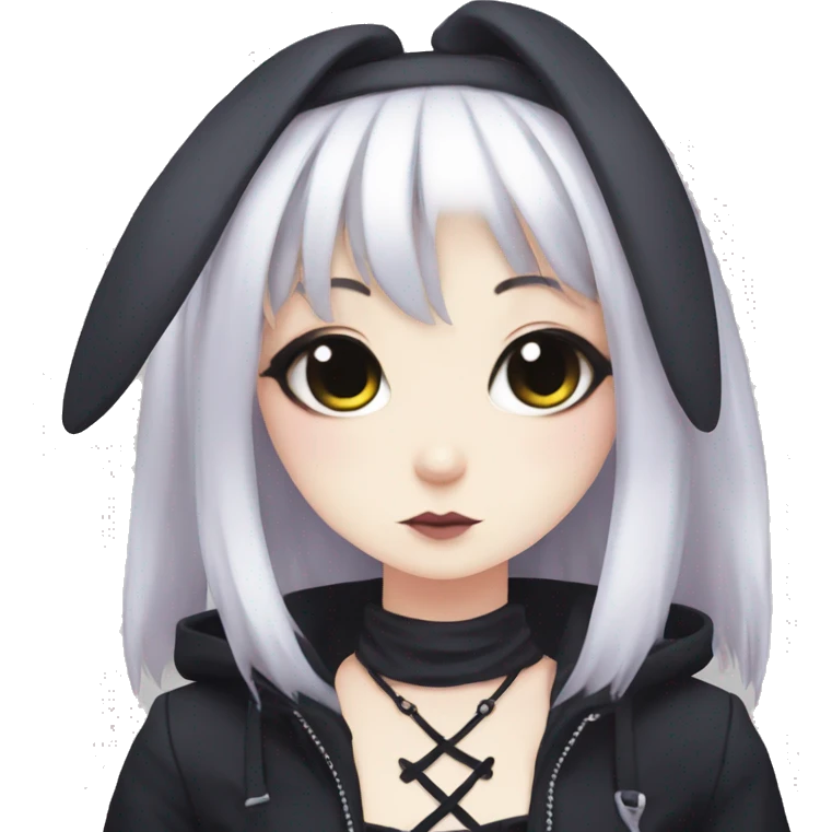 goth bunny girl anime emoji