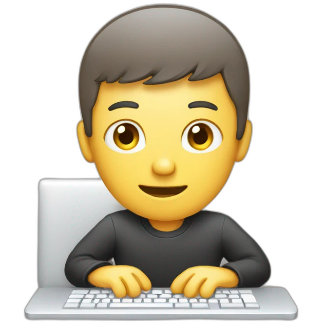 typing on computer emoji