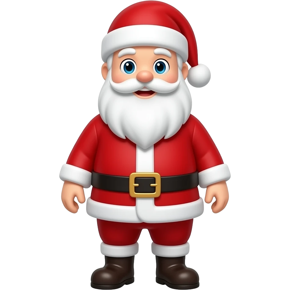 standing Santa full body emoji