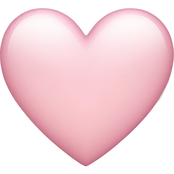 light pink imessage heart emoji