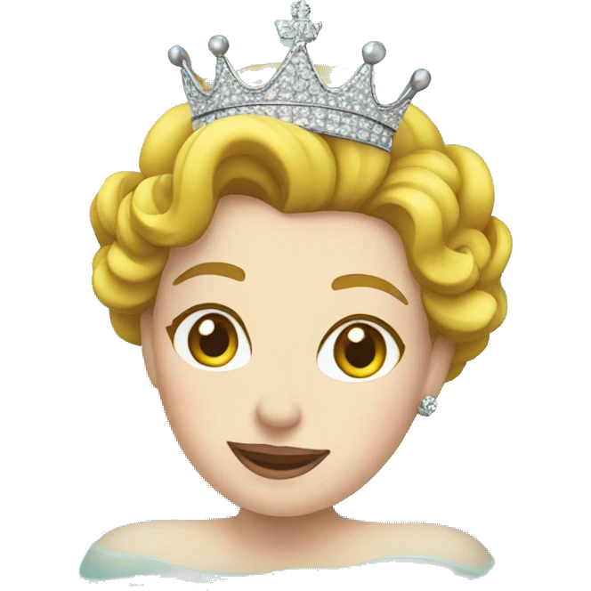 Queen Elizabeth swimming in pool emoji