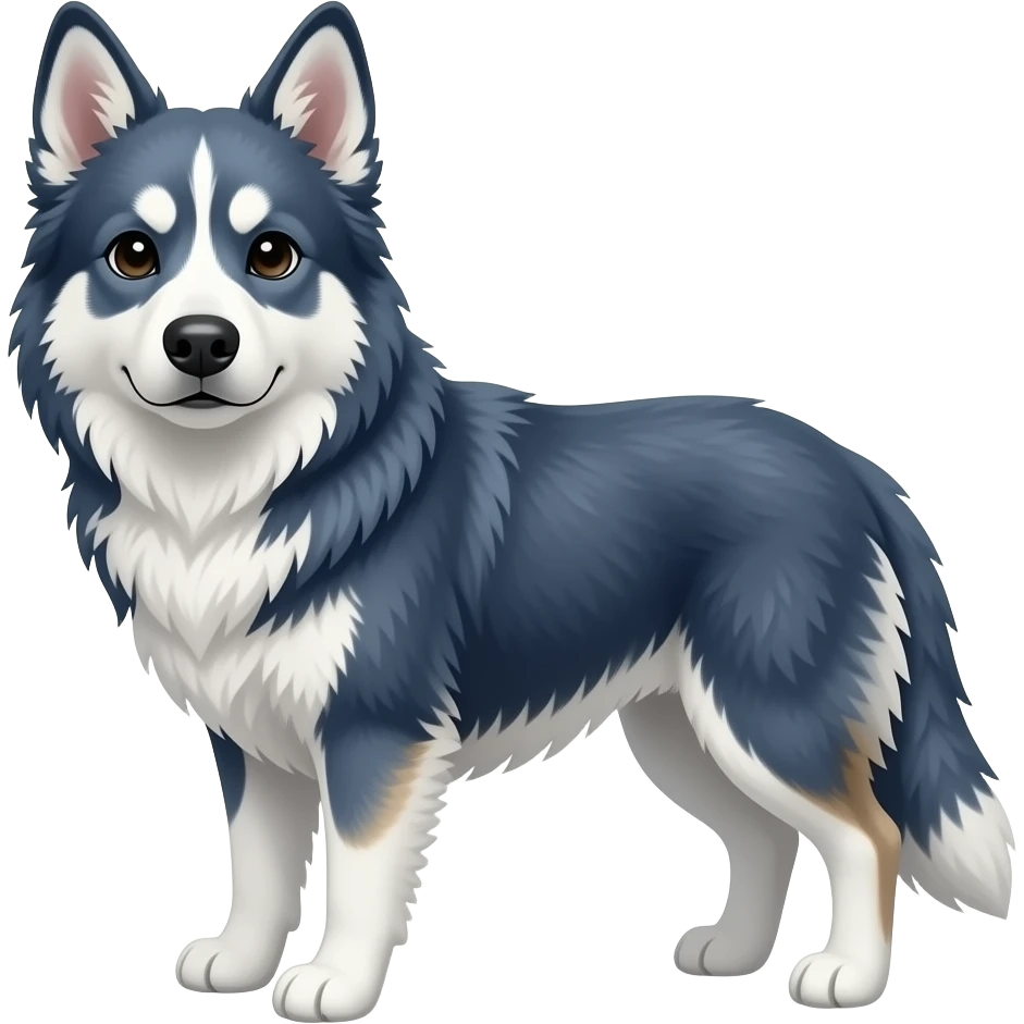 Australian Shepherd mixed  husky emoji