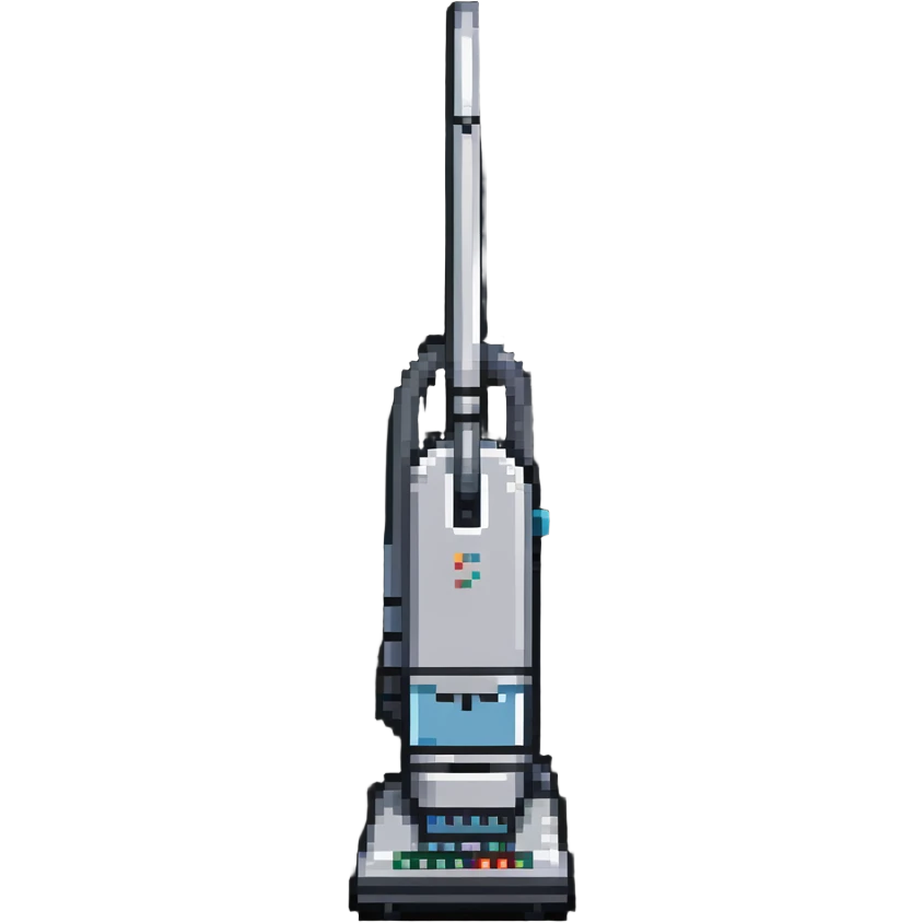 Upright vacuum cleaner emoji