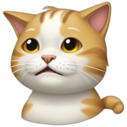 Cat crying emoji